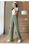 Pantalon Fluide Vert Sauge