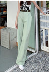 Pantalon Large Vert Sauge