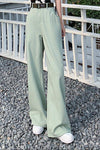 Pantalon Large Vert Sauge