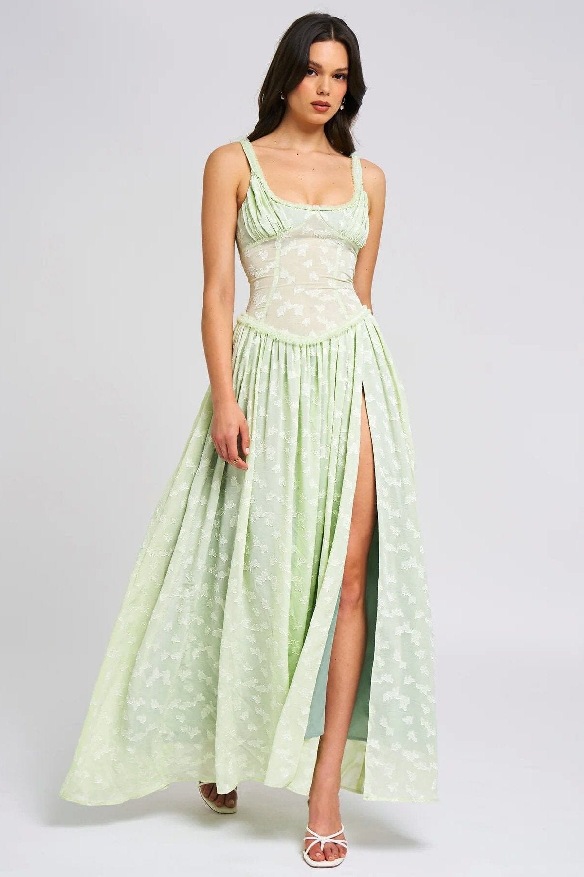 Robe Bohème Vert Sauge