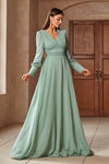 Robe Cérémonie Femme Vert Sauge