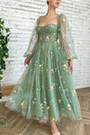 Robe Dentelle Vert Sauge