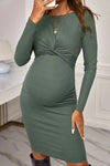 Robe Grossesse Vert Sauge