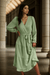 Robe Invitée Mariage Vert Sauge