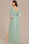 Robe Longue Vert Sauge Mariage