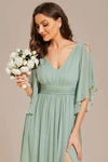 Robe Longue Vert Sauge Mariage