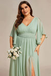 Robe Longue Vert Sauge Mariage