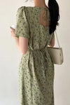 Robe Midi Vert Sauge