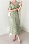 Robe Midi Vert Sauge