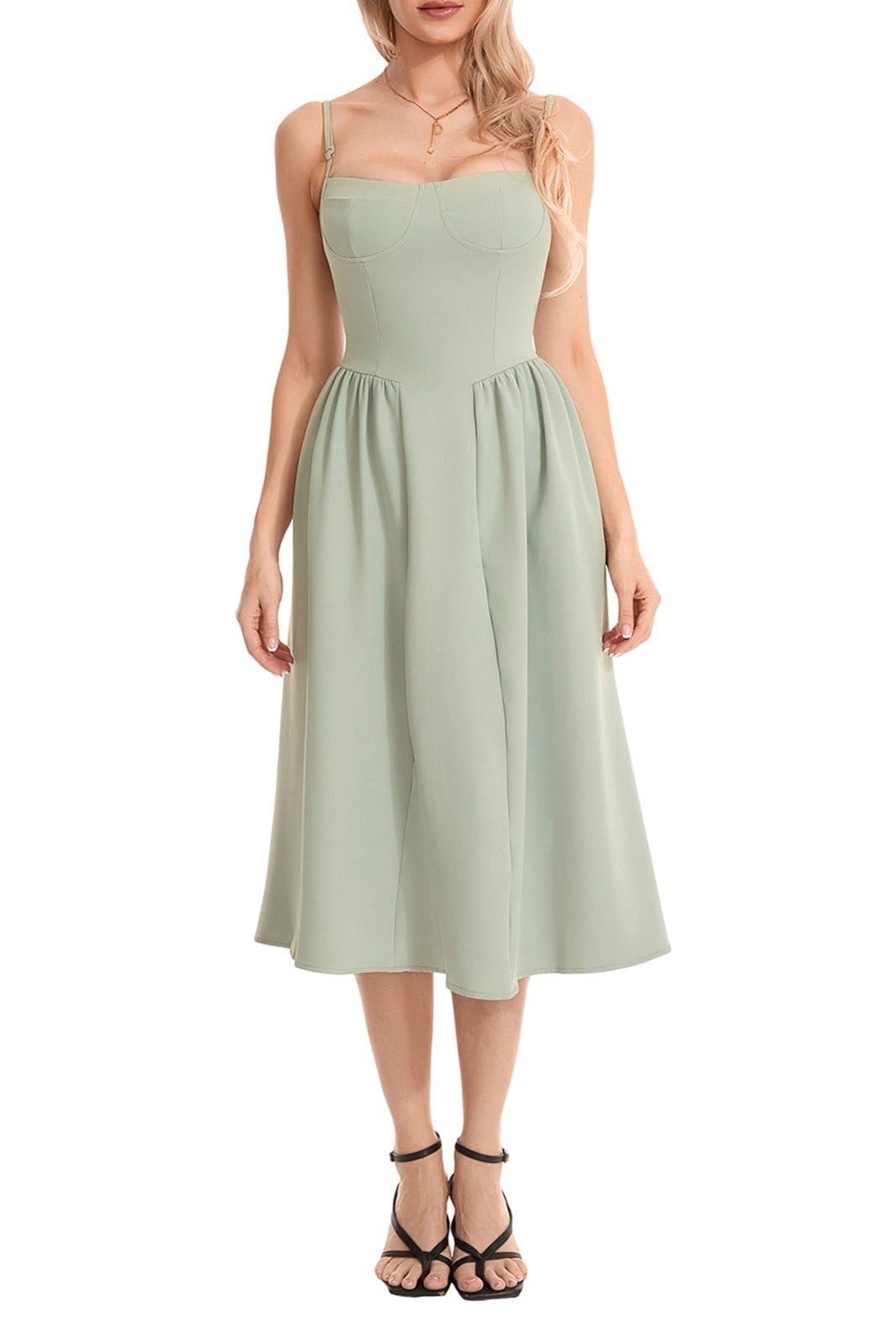 Robe Patineuse Vert Sauge