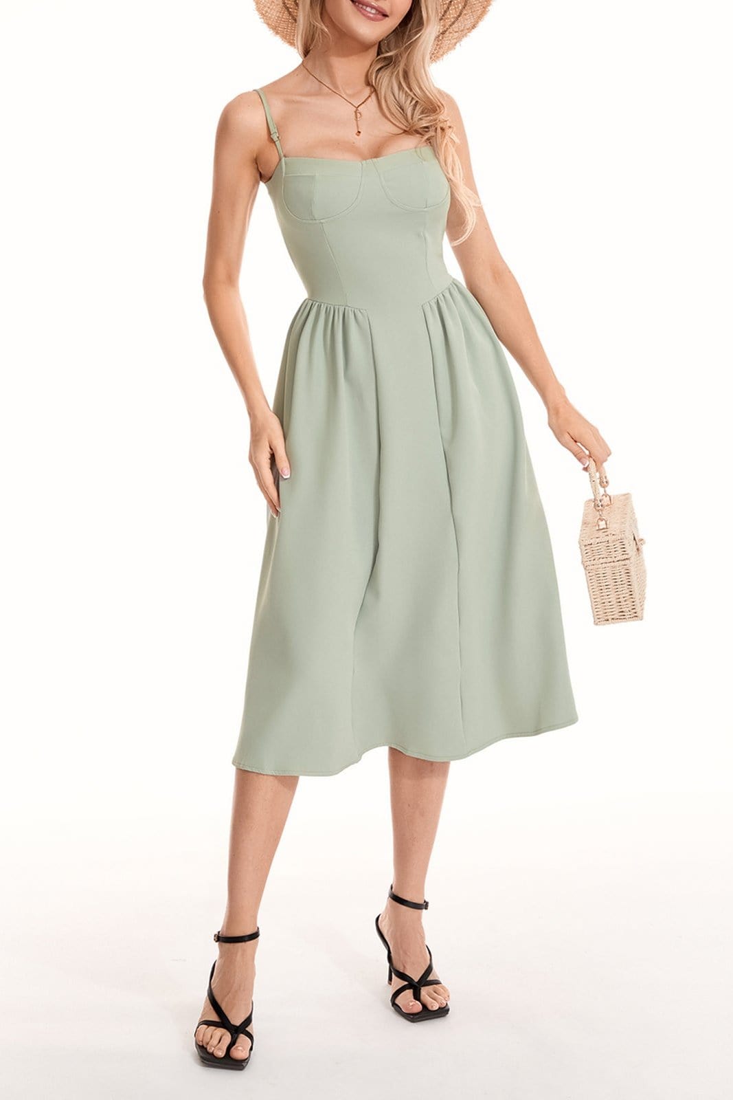 Robe Patineuse Vert Sauge