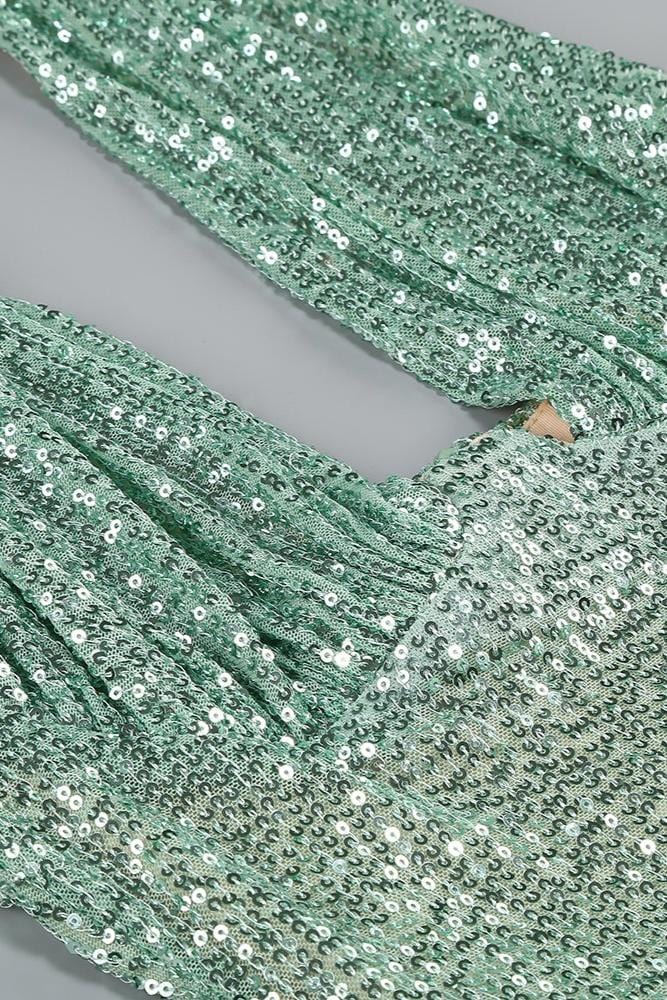 Robe Sirène Vert Sauge