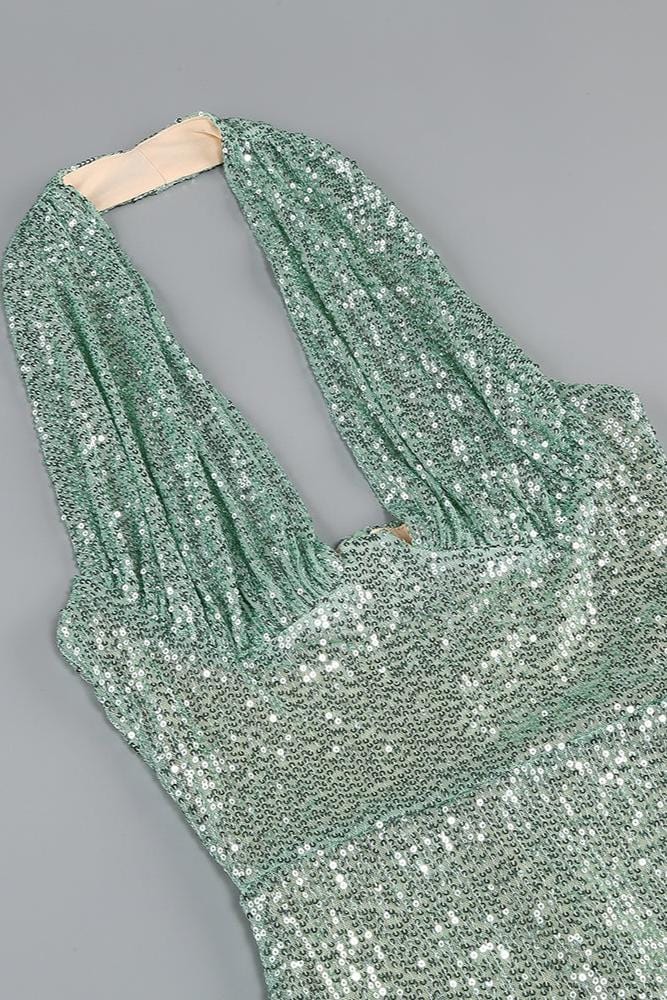 Robe Sirène Vert Sauge