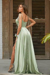 Robe Témoin Mariage Vert Sauge