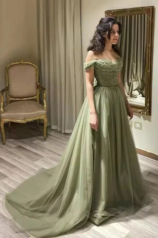 Robe Vert Sauge Foncé